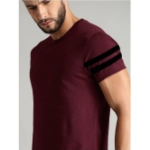 Forbro - Maroon Cotton Blend Regular Fit Men's T-Shirt ( Pack of 1 ) - None