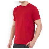 SKYRISE Cotton Red Solids T-Shirt - None