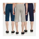 Zeffit - Multi Cotton Blend Mens Three-Fourths ( Pack of 3 ) - None