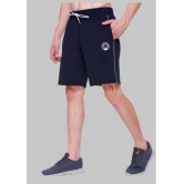 LEEBONEE - Navy Polyester Lycra Men's Running Shorts ( Pack of 1 ) - None