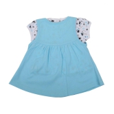 NammaBaby - Cotton Blend Blue Baby Girl Frock ( Pack of 1 ) - None