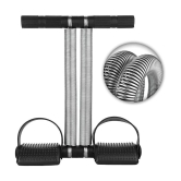 Tummy Trimmer For Men Women Waist Trimming Bicep Double Stainless Steel Spring Heavy Duty Home Gym Workout, Pack of 1 (Black)