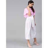 Women Pink & White Top with Trousers