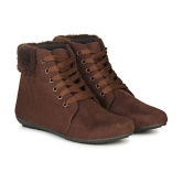 Ishransh - Brown Women''s Ankle Length Boots - None