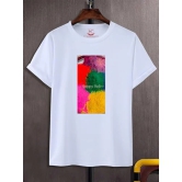 NITYANAND CREATIONS Round Neck White Holi T-Shirt for MEN-HOLI-T-SHIRT-11519-XL