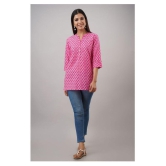 FabbibaPrints Cotton Tunics - Pink Single - 2XL