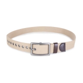 Zacharias - Beige Canvas Mens Casual Belt ( Pack of 1 ) - None