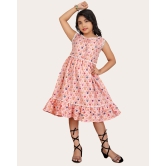 Girls Midi/Knee Length Festive/Wedding Dress-Pink / 4 - 5 Years