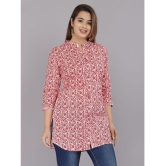 HIGHLIGHT FASHION EXPORT - Peach Cotton Women''s Ethnic Tunic ( Pack of 1 ) - None