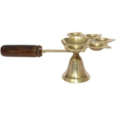 VRINDA METAL ART Punch Aarti Deep With Handle  Deepak