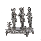 iJuels 925 Pure silver Ram Darbar With Certificate of Authenticity. BIS hallmarked and certified Silver Idol.-9.75 inch