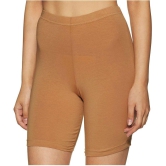 Outflits Beige Cotton Solid Shorts - Single - XXL