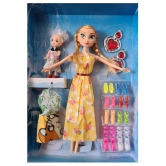 Fratelli Fashion Girl Doll with Assorted Dresses Makeup and Cute Doll Accessories, Style Wardrobe Doll Set for Girls, Toy for Kids