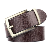 Loopa Brown Leather Formal Belt Pack of 1 - None