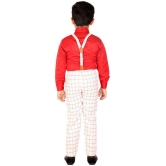 DKGF Fashion - Red Cotton Blend Boys Shirt & Pants ( Pack of 1 ) - None