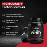 Athlab (by Nutrabay) Instant Whey Protein| Naturally Flavoured & Sweetened with Monk Fruit | No Preservatives, 25g Protein - Vanilla Bean, 1 kg