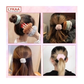 LYKAA Multi Girls Scrunchie ( Pack of 10 ) - Multi