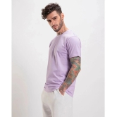 AKTIF Cotton Oversized Fit Printed Half Sleeves Mens T-Shirt - Lavender ( Pack of 1 ) - None