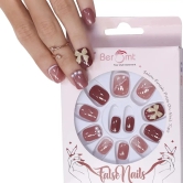 PARTY NAILS BOW CHARM (NAIL KIT INCLUDED)-Nude