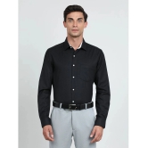 IVOC Cotton Blend Regular Fit Full Sleeves Mens Formal Shirt - Black ( Pack of 1 ) - None