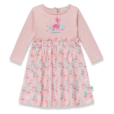 Juscubs Pink Cotton Baby Girl Frock ( Pack of 1 ) - None