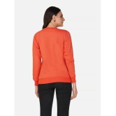 CHOZI Fleece Womens Non Hooded Sweatshirt ( Orange ) - None