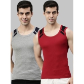 Lux Cozi - Multicolor Cotton Mens Vest ( Pack of 2 ) - None