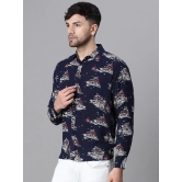 Oxolloxo Relaxed Graphic Printed Spread Collar Casual Shirt