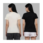 Fabflee - Multi Color Cotton Regular Fit Womens T-Shirt ( Pack of 2 ) - None