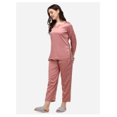 Smarty Pants Satin Nightsuit Sets - Pink Single - XL