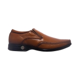 KHADIM Slip On Genuine Leather Tan Formal Shoes - None