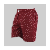 Supersquad Pack of 1 Cotton Mens Boxer- ( Burgandy ) - None