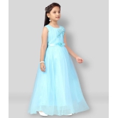 Aarika Net Gown For Girls ( Pack of 1 , Turquoise ) - None