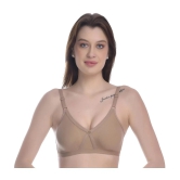 Elina Pack of 1 100% Cotton Non Padded Womens T-Shirt Bra ( Beige ) - None