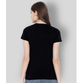 Fabflee - 100% Cotton Regular Black Womens T-Shirt ( Pack of 1 ) - None