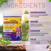 BabyOrgano Herbal Chocovita Health & Nutrition Drink | 100% Ayurvedic Herbs | No Refined Sugar | Make Bones Strong | Supports Weight & Height Gain | FDCA Approved-Pack Of 3