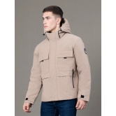 RedTape Hooded Padded Jacket for Men |  Zipper & Button Closure | Enhanced Comfort