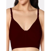 IN CARE LINGERIE - Maroon Cotton Non Padded Womens T-Shirt Bra ( Pack of 1 ) - None