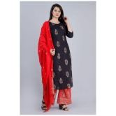 MAUKA Rayon Kurti With Palazzo - Stitched Suit Single - L