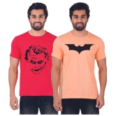 ferocious - Red Cotton Regular Fit Men's T-Shirt ( Pack of 2 ) - None