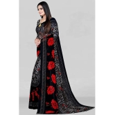 LEELAVATI - Black Georgette Saree With Blouse Piece ( Pack of 1 ) - Black