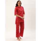 Ethnic Motifs Red Kurta & Palazzo-M