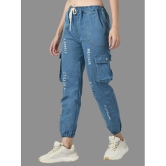 DKGF Fashion - Light Blue Denim Jogger Women''s Jeans ( Pack of 1 ) - None