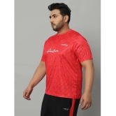 AUSTIVO Red Polyester Regular Fit Mens Sports T-Shirt ( Pack of 1 ) - None