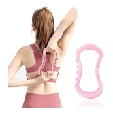 Yoga Ring for Full-Body Workouts, Back and Leg Pain Relief, Improved Flexibility, and Muscle Strengthening Home & Gym Workout, Pink, Pack of 1 - Pink