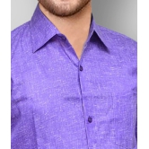 DESHBANDHU DBK Linen Regular Fit Mens Formal Shirt - Purple ( Pack of 1 ) - None