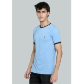 LEEBONEE - Blue Cotton Blend Regular Fit Men's T-Shirt ( Pack of 1 ) - None