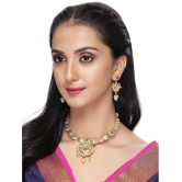 Sukkhi Gold Alloy Necklace Set ( Pack of 1 ) - Gold