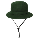 Zacharias Green Plain Cotton Hats - Green