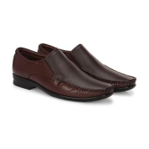 Leeport Brown Mens Slip On Formal Shoes - None